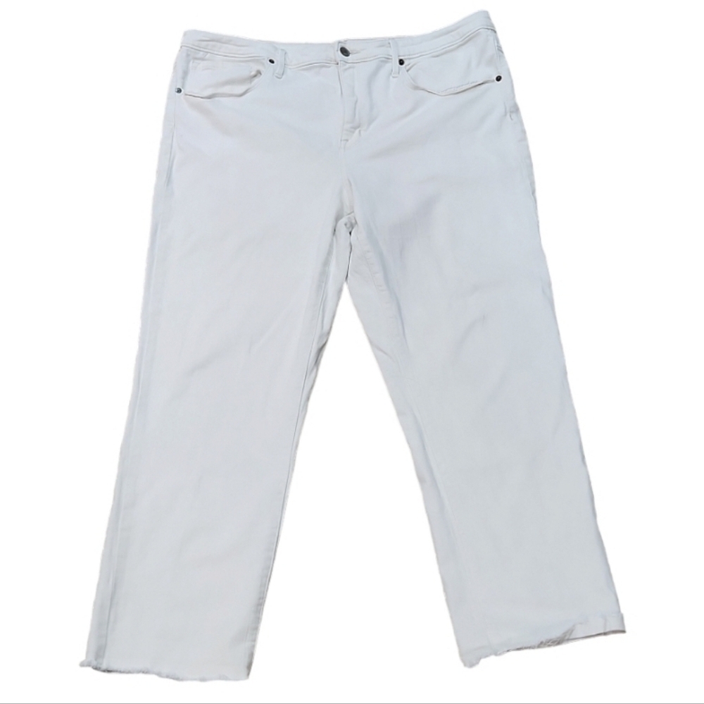Mossimo High Rise Straight Leg Cropped Jeans